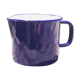Blue pitcher in enamelled metal