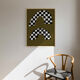 Framed abstract giclee art print 50x70cm
