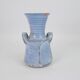 Vase en céramique émaillé bleu ciel
