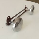 Vintage chrome wall coat rack from the 60s/70s