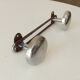 Vintage chrome wall coat rack from the 60s/70s
