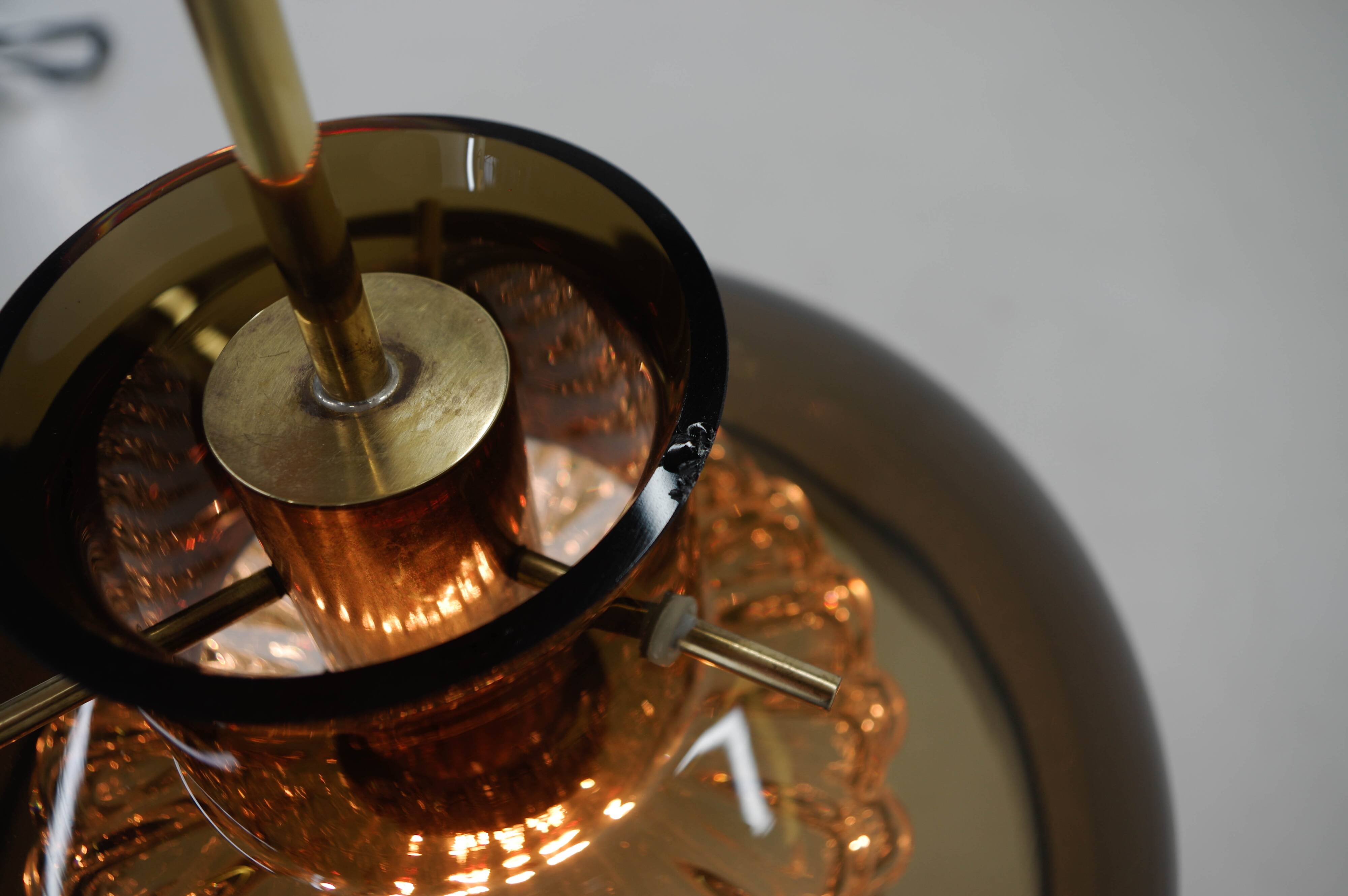 Pendant by Carl Fagerlund for Orrefors, 1970s