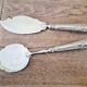Dessert or ice cream cutlery set, in silver-plated metal.