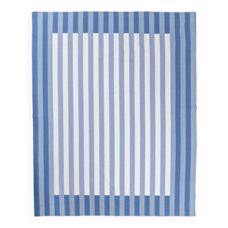 Nappe à rayures bleues  : 240cm x 170cm