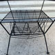 Metal side table