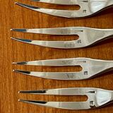 Christofle 12 snail forks, shellfish Fidelio baguette model very good condition