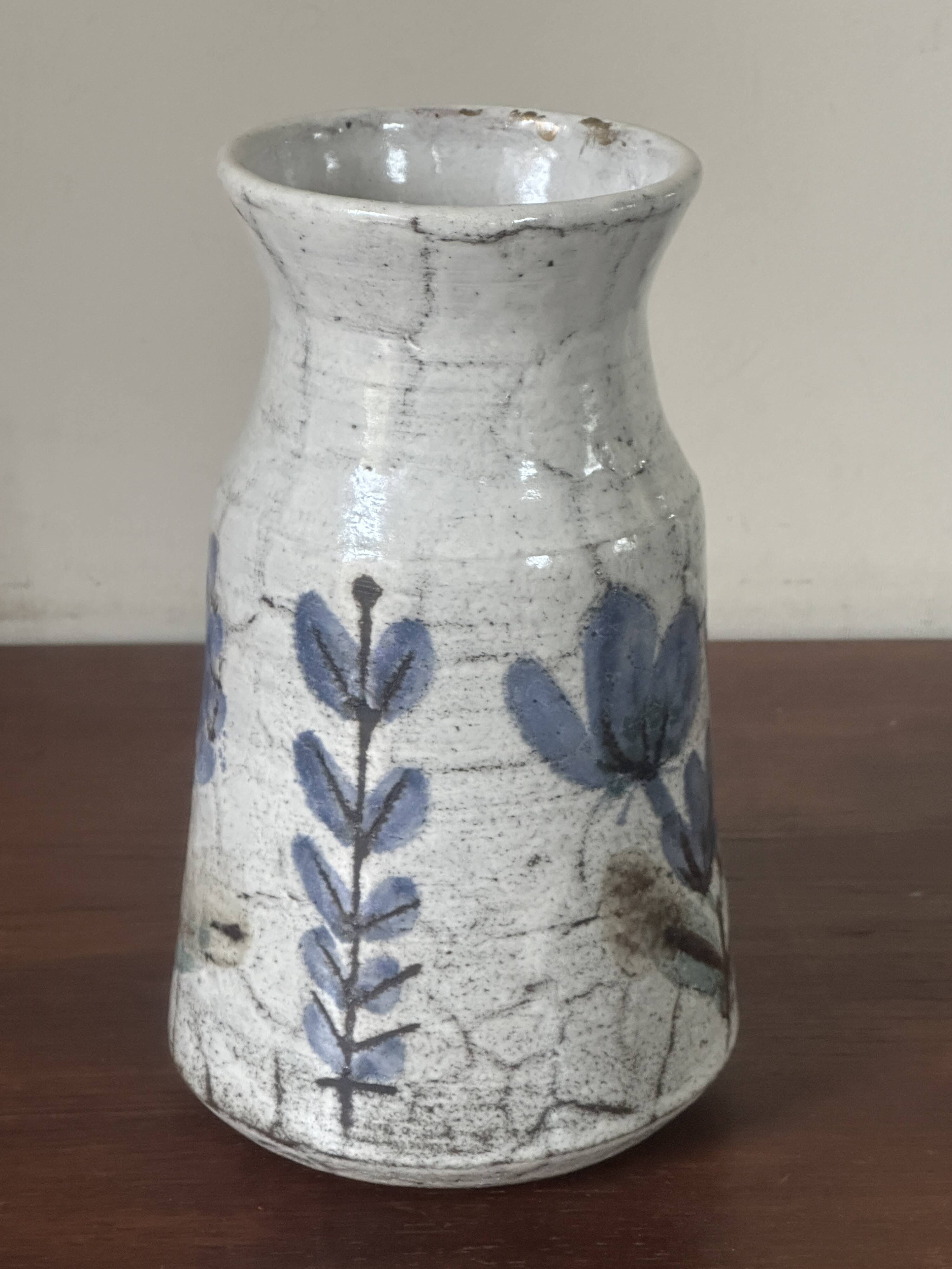 Vase céramique Gustave Raynaud vintage années 60