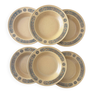 6 assiettes creuses Kiln - craft