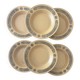 6 assiettes creuses Kiln Craft Bacchus | Grès anglais Staffordshire