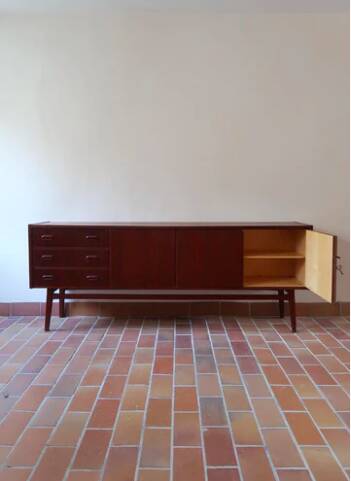 Mid-century Scandinavian teak sideboard from the 60s