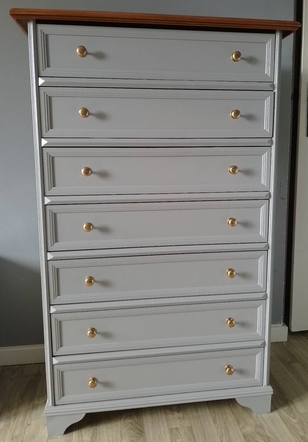 RESTORED ART DECO 7-DRAWER CHEST