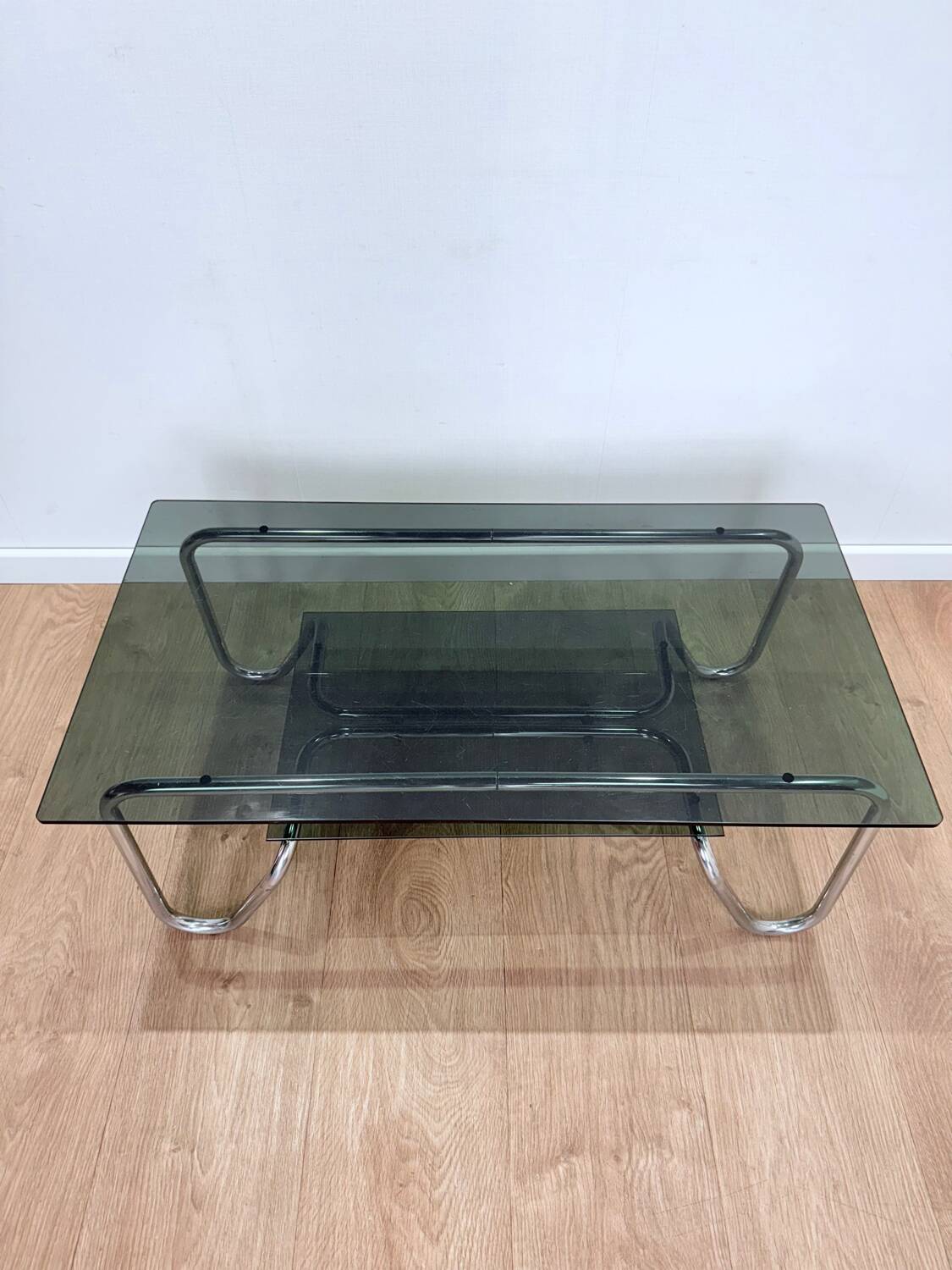 Smoked glass coffee table