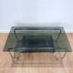 Smoked glass coffee table