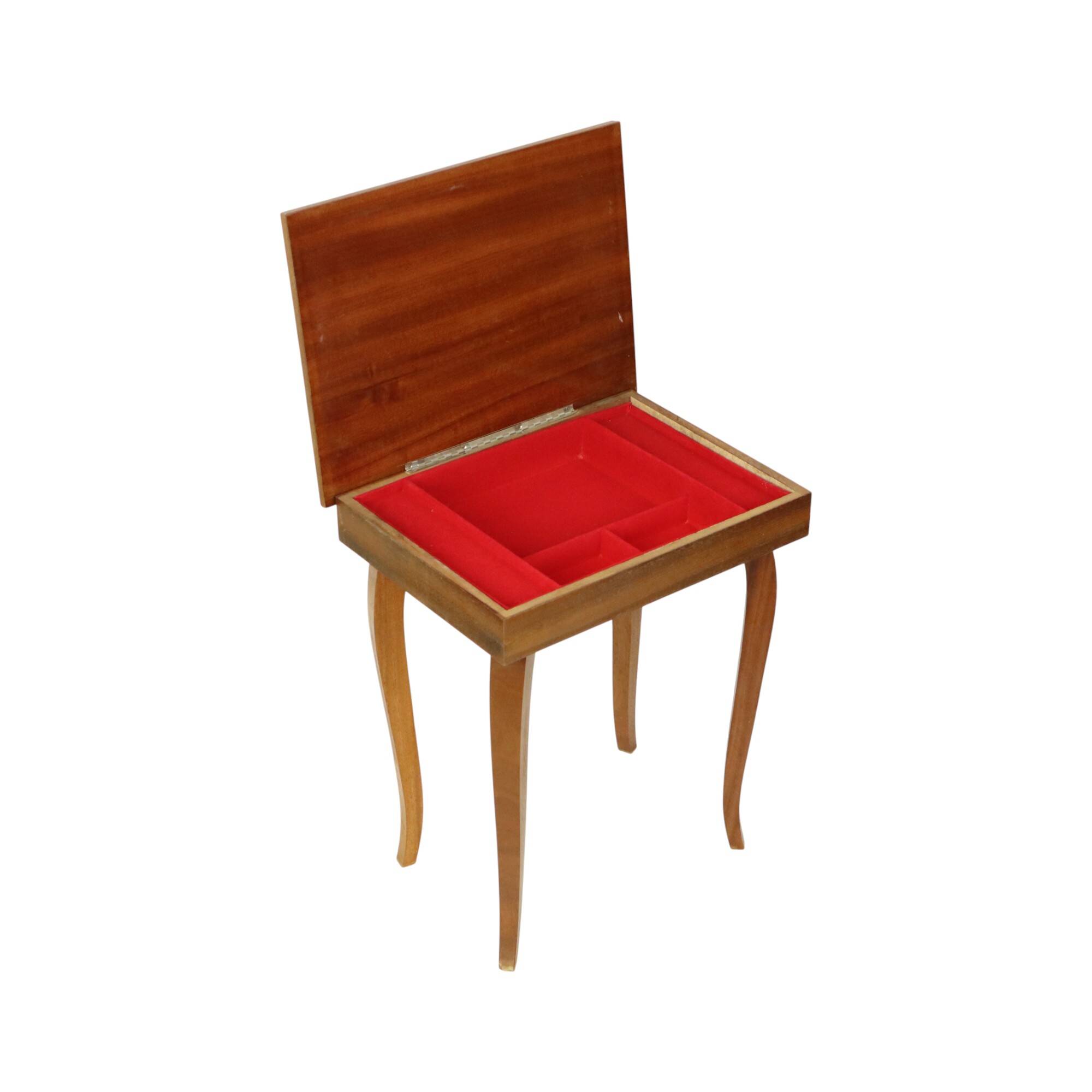 Italian Music Box Wooden Table Sorrento Sankyo