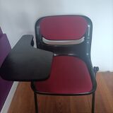 Chair university tablet design vintage Dorsal Emilio Ambasz & Giancarlo Piretti for Openark