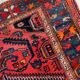 Handmade vintage Persian Hamadan rug 137cm x 194cm, 1960s