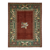 Turkish Handknotted Wool Oushak Rug 217 cm x 285 cm