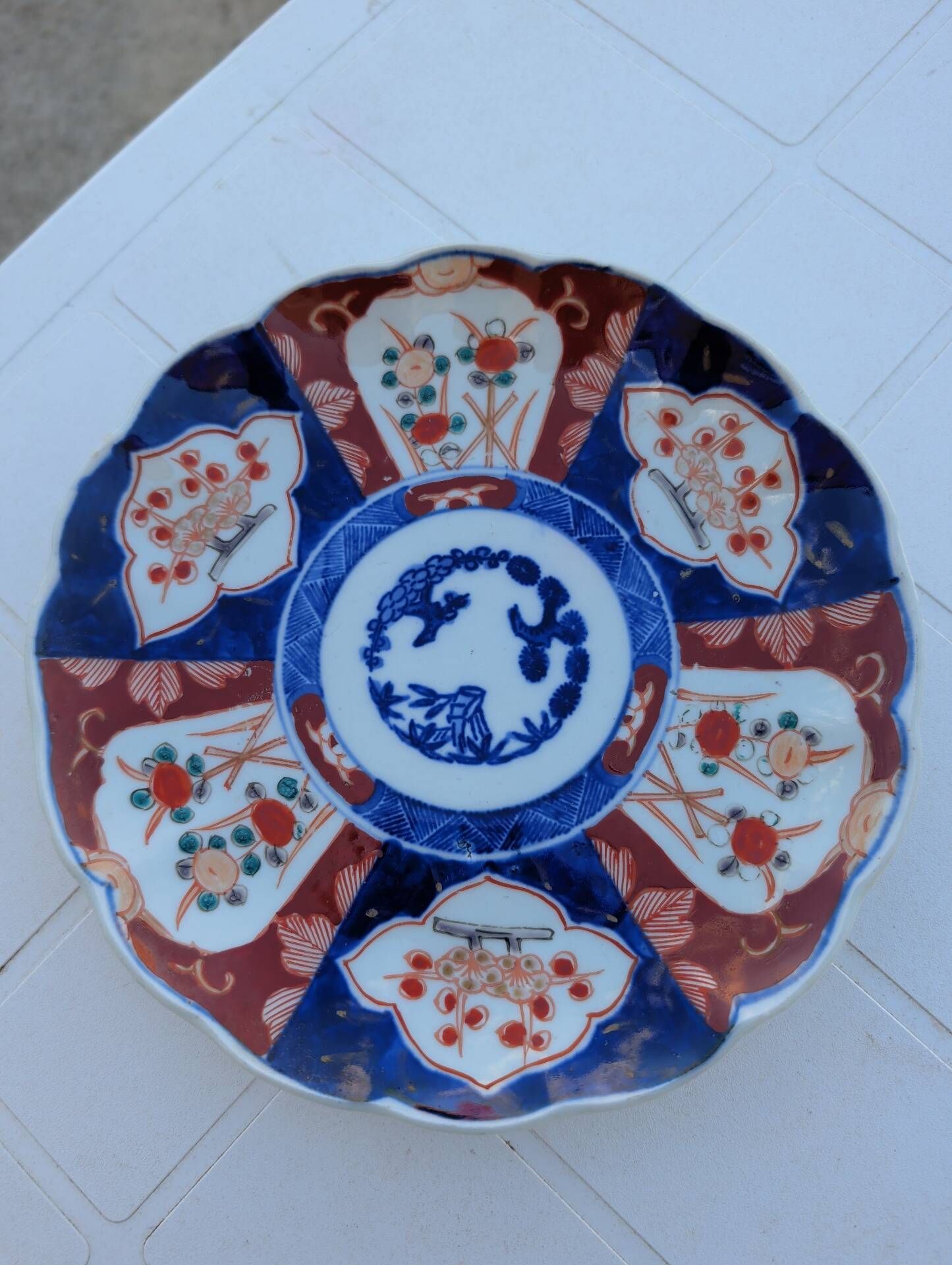 Assiette chinoise décor Imari