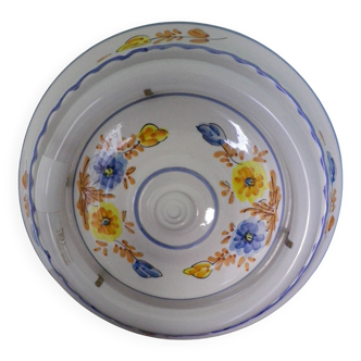 Round hand-painted ceramic ceiling light