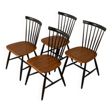 1960s dining chairs by Sven Erik Fryklund