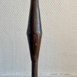 Large standing candlestick in folk art forged metal