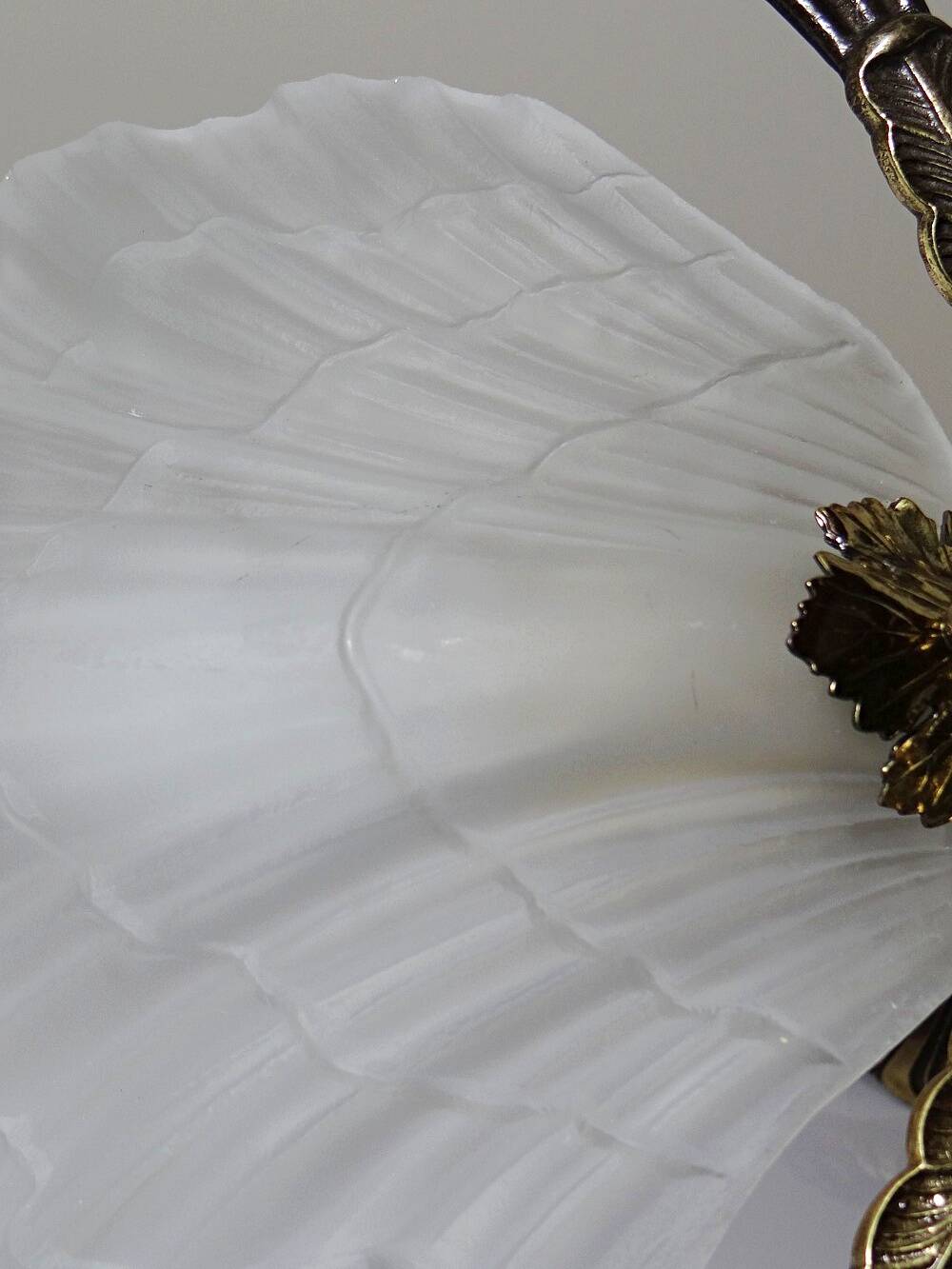 Lustre Hollywood Regency Art Deco vintage 80-90 Bronze Mariner Shells