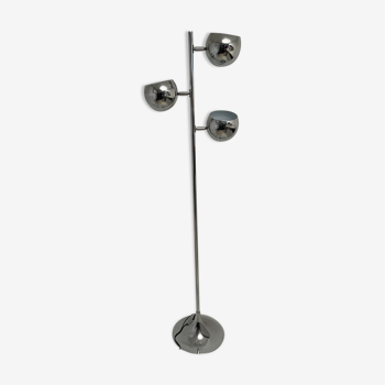 Chrome floor lamp 3 globes