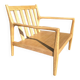 AMPM fauteuil Dilma chêne naturel neuf, meuble design scandinave