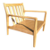 AMPM fauteuil Dilma chêne naturel neuf, meuble design scandinave