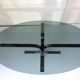 Vintage glass coffee table