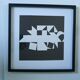 Tableau Vintage Art Optique - Victor Vasarely - Frame 40x40cm