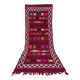 Bohemian hallway rug in handwoven Moroccan velvet