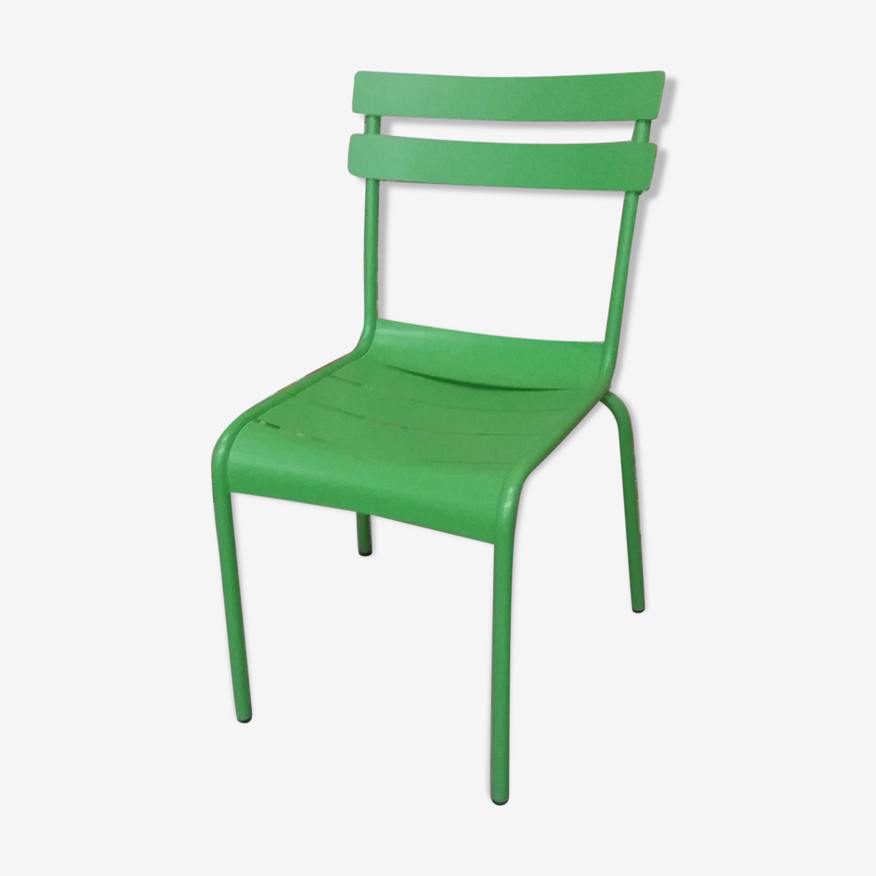 Chaise metal de jardin ou terrasse bistrot vert pomme Fermob | Selency