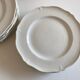 Set 10 plates with godrons in English iron earth 1950