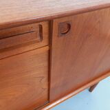 Vintage Scandinavian teak sideboard from the 60s by designer Edvard Valentinsen for Samcom