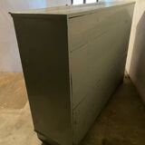 Buffet à 2 portes ancien vintage gris nuage