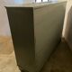 Antique vintage two-door sideboard in cloud gray