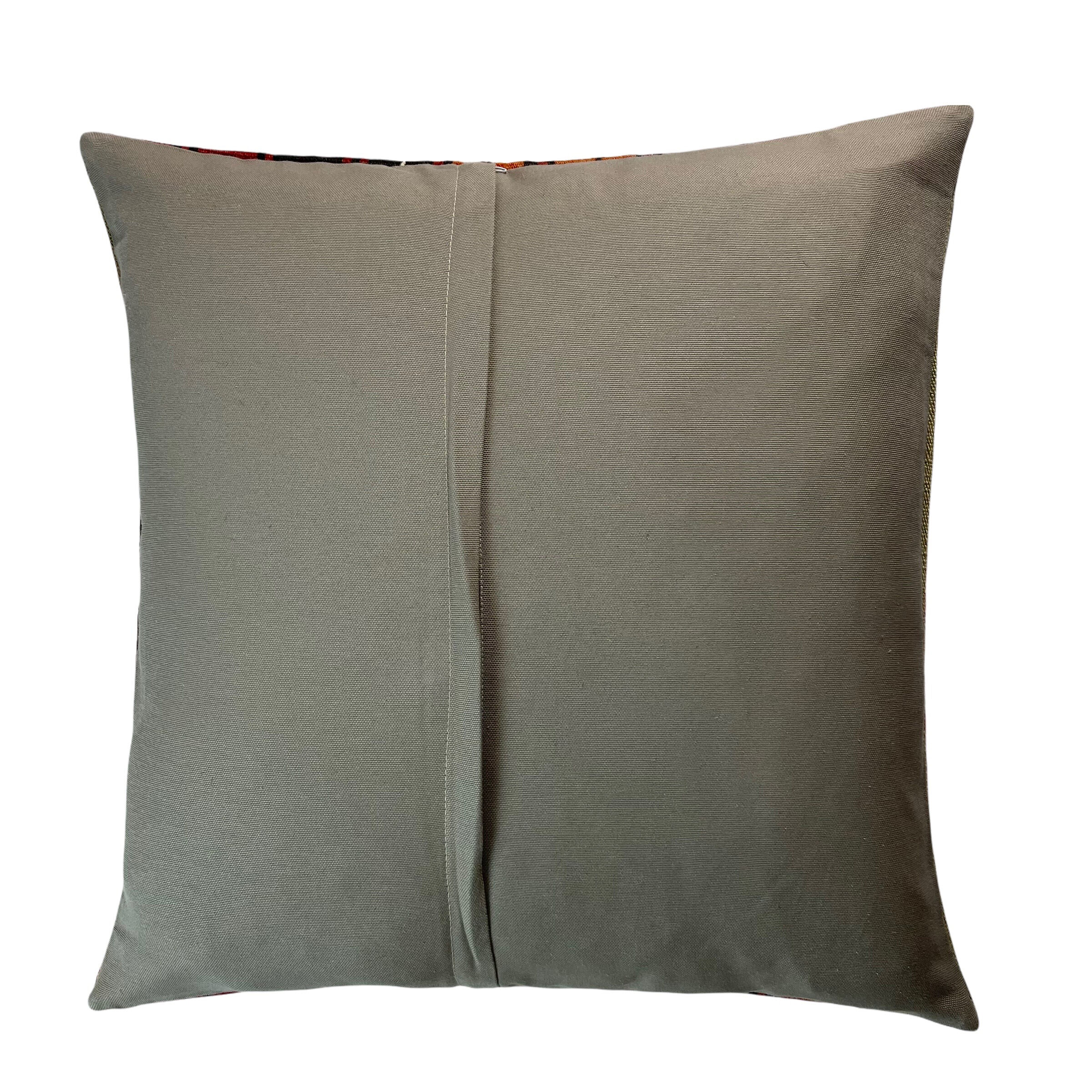 Vintage Turkish KIlim Cushion Cover, 60x60 cm