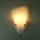 1950s SCONCE tele ambiance metal mesh with white acrylic shade