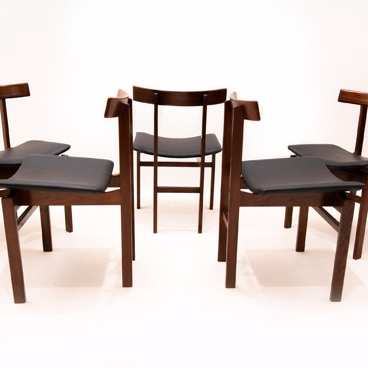 Lot de 6 chaises modèle 193 par Inger Klingenberg pour France & Son