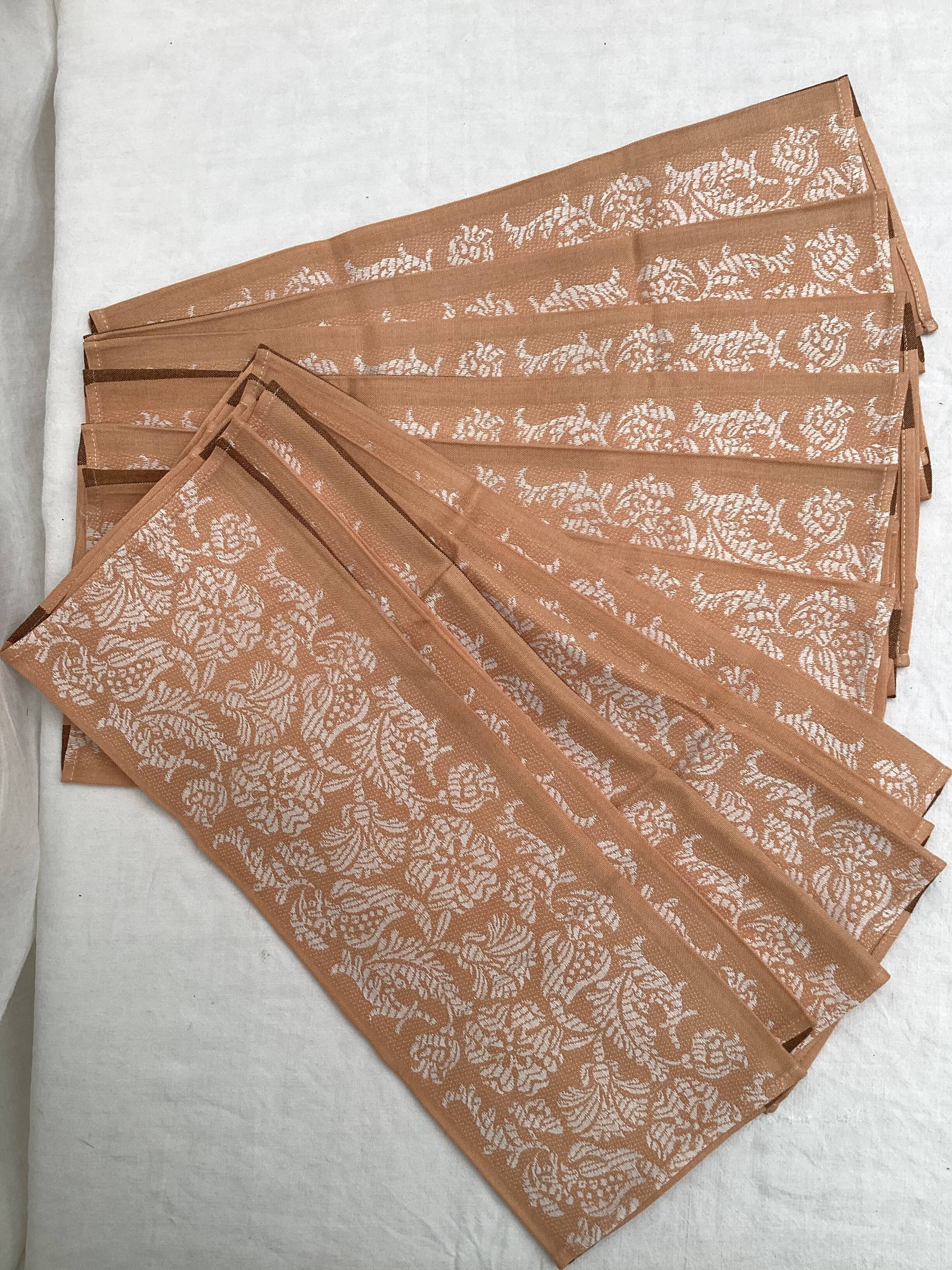 Set of twelve cotton / linen vintage towels