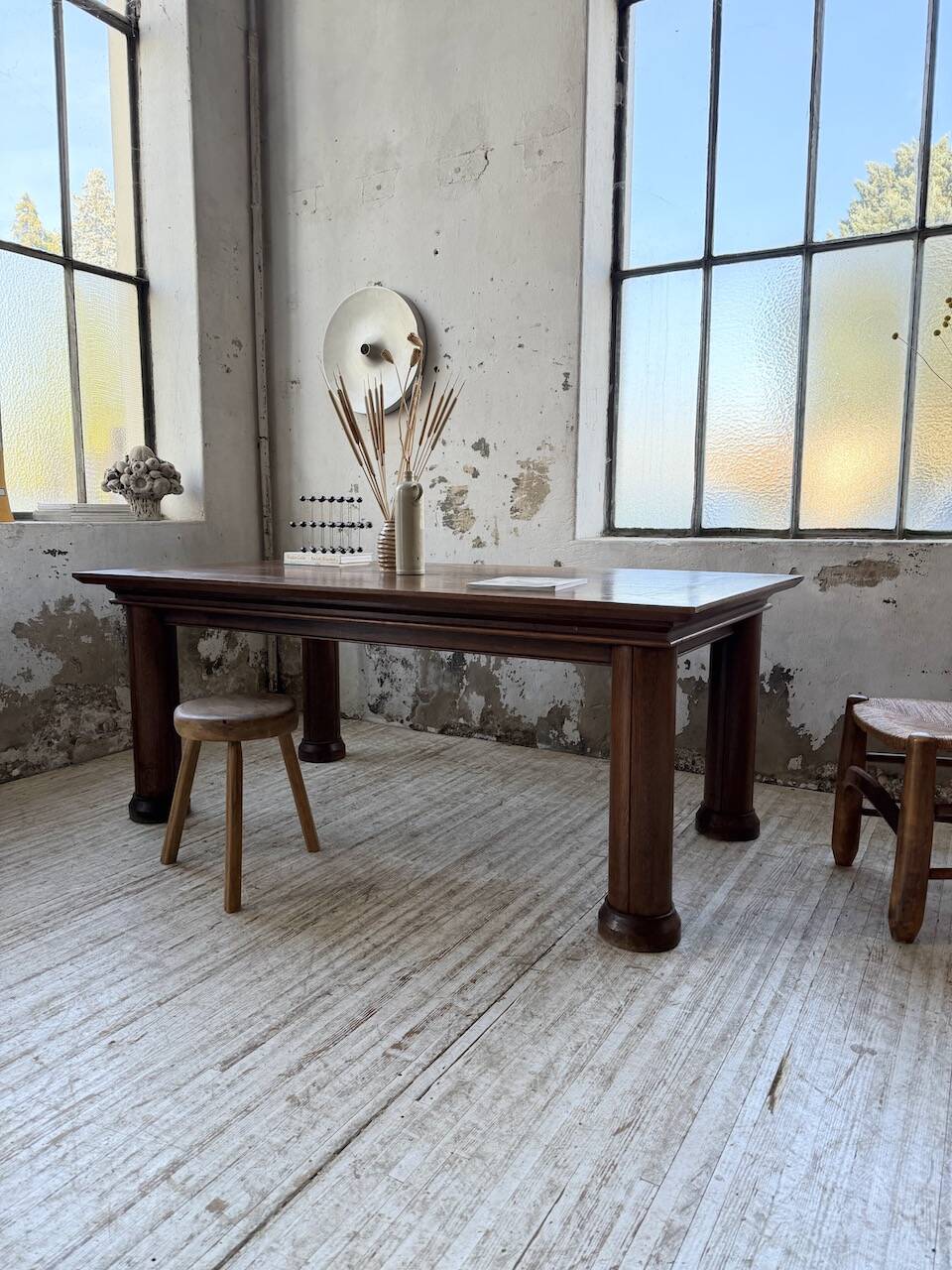 Dudouyt oak dining table 1940