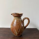 Vintage pyrite stoneware pitcher