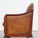 Unique, stately, comfortable sheepskin Art Deco design armchair