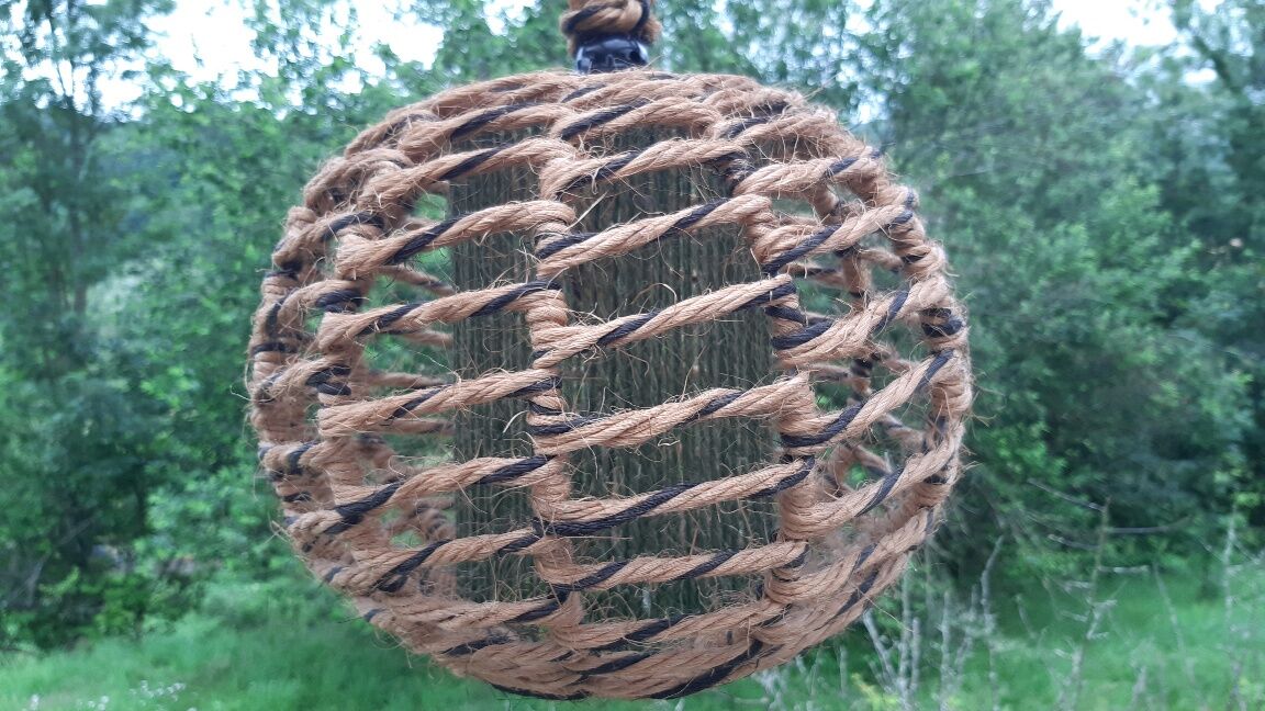 Suspension corde tressée 1970