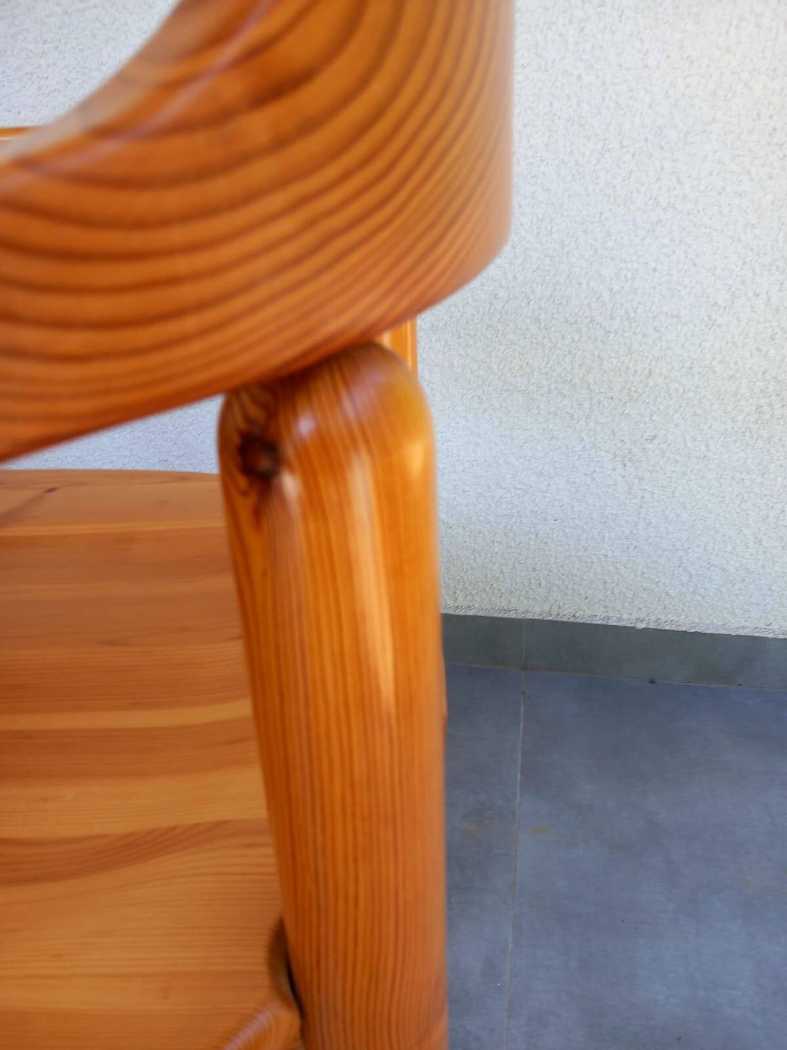Chaise danoise en pin des années 1980