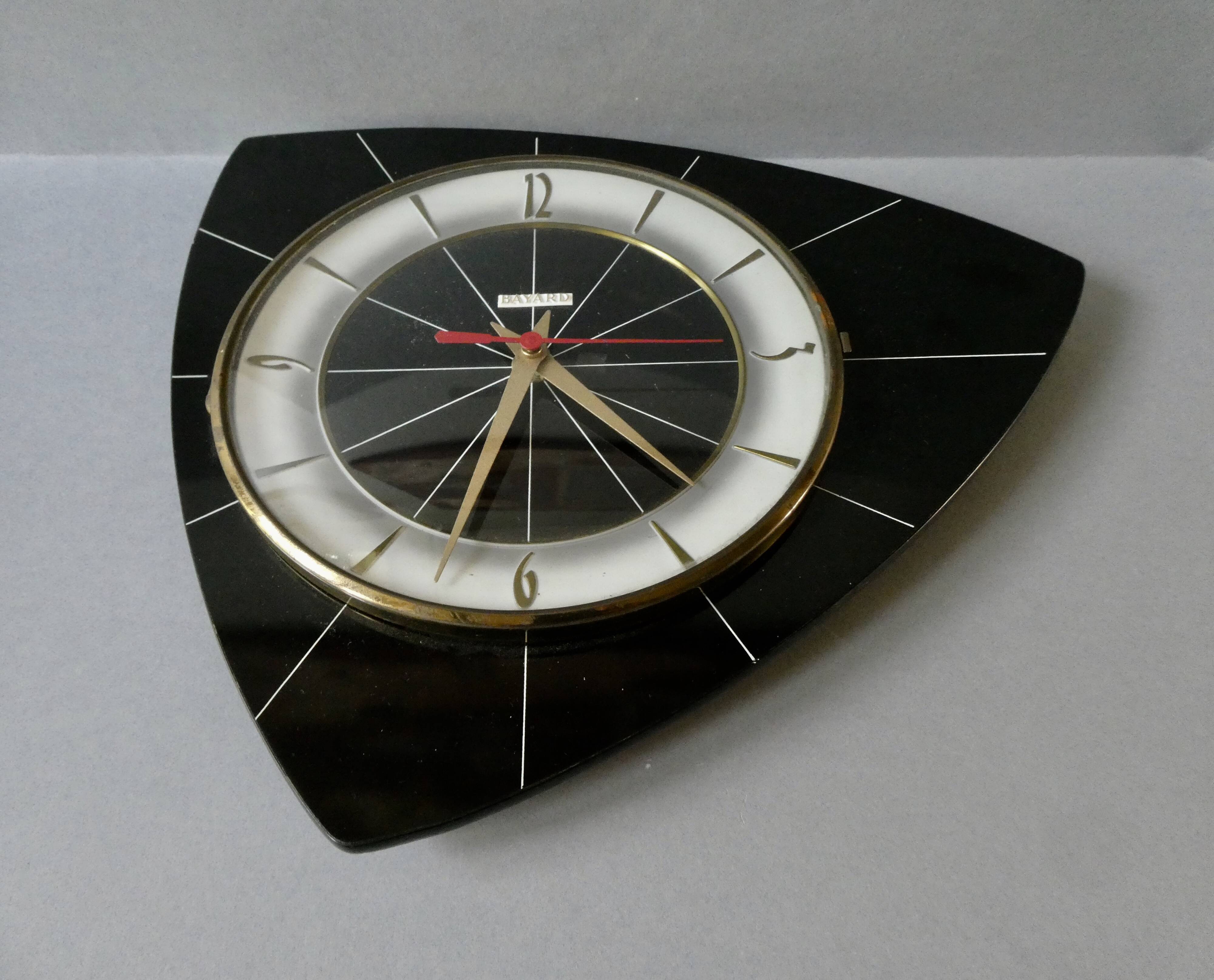 Bayard pendulum, in formica, free form, 60s