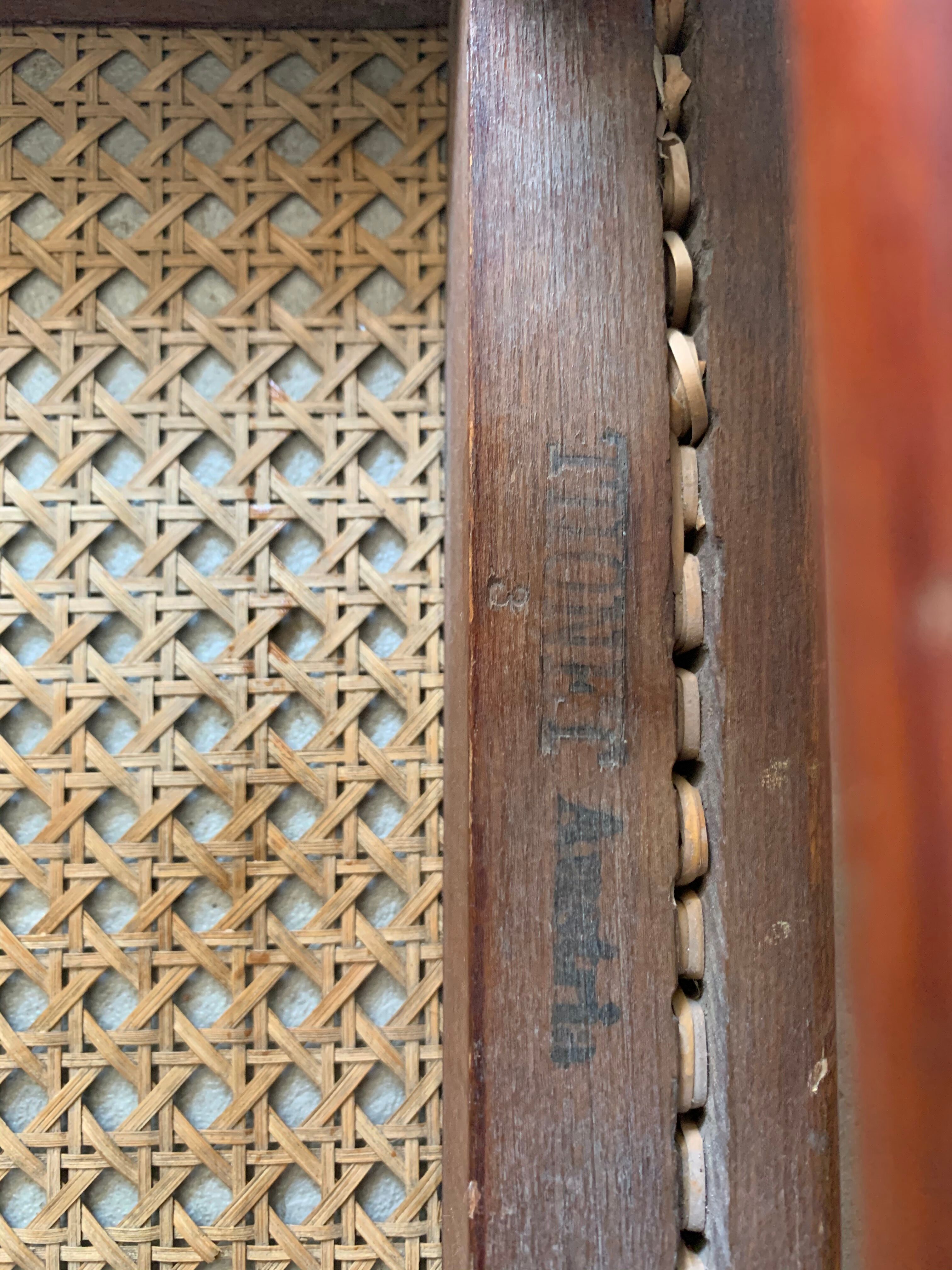 Thonet bench with canning