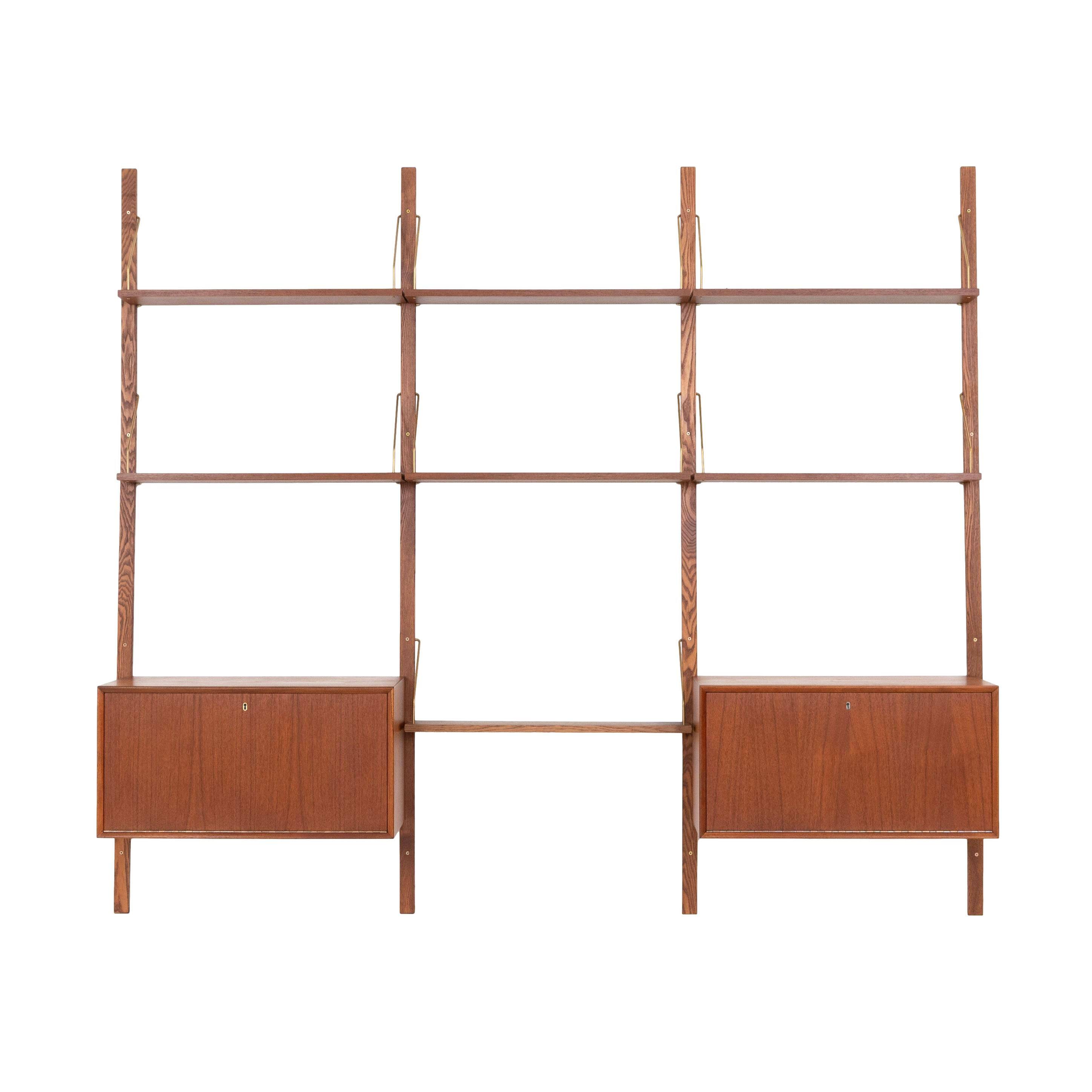 Étagère modulaire en teck, design danois, années 1960, fabriquée au Danemark