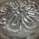 Vintage molded glass wall lamp from the 70s